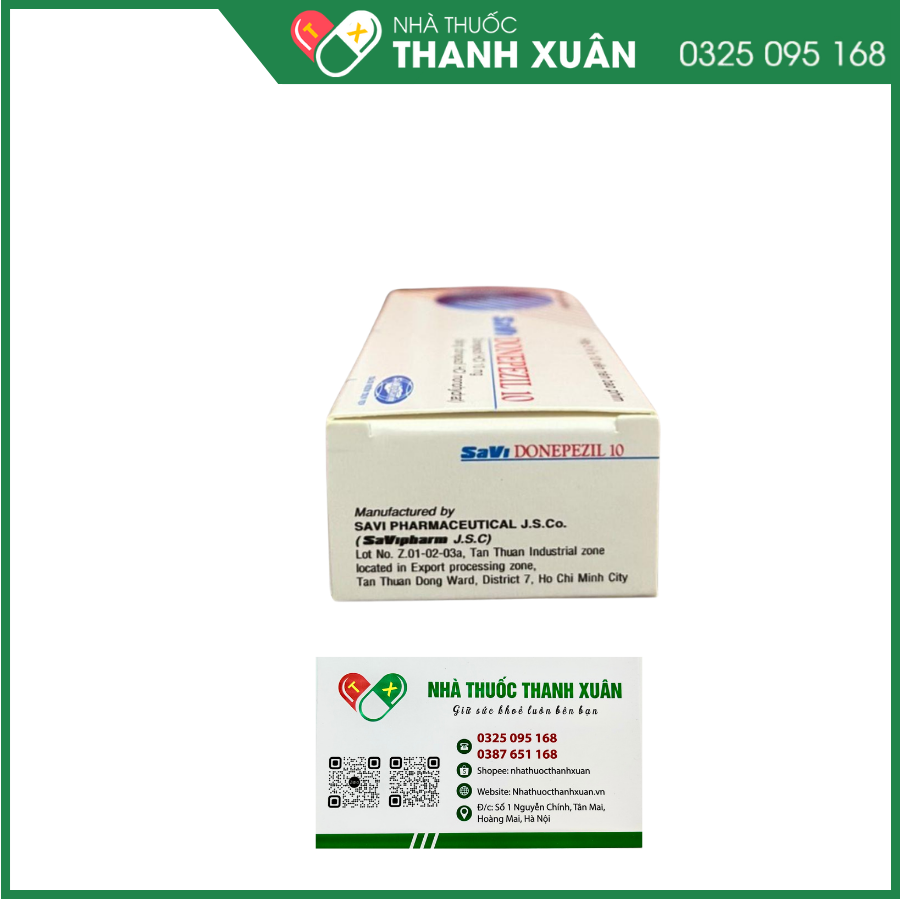 Savi Donepezil 10 điều trị triệu chứng sa sút trí tuệ